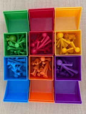 Learning Resources Colourful Families Plastic Play Houses Counting Sorting Fun